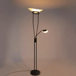 Moderne vloerlamp zwart incl. LED - Lexus