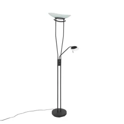 Moderne vloerlamp zwart incl. LED - Lexus
