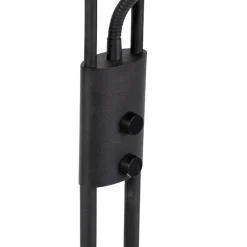 Moderne vloerlamp zwart incl. LED - Lexus
