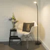 Moderne vloerlamp zwart incl. LED verstelbaar - Trax