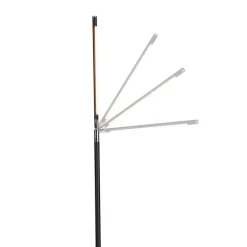 Moderne vloerlamp zwart incl. LED met touch dimmer - Berdien