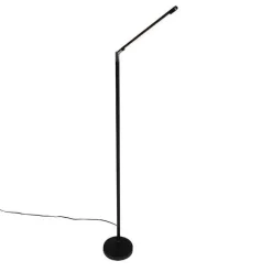 Moderne vloerlamp zwart incl. LED met touch dimmer - Berdien