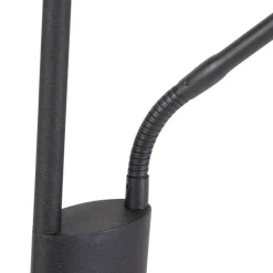 Moderne vloerlamp zwart incl. LED en dimmer met leeslamp - Jazzy