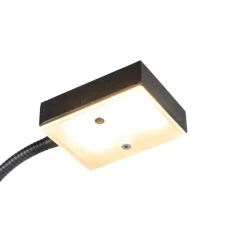Moderne vloerlamp zwart incl. LED en dimmer met leeslamp - Jazzy