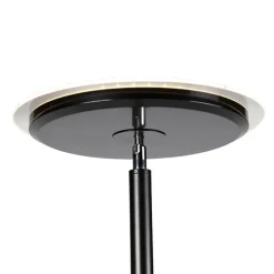 Moderne vloerlamp zwart incl. LED met touch dimmer - Hanz