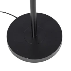 Moderne vloerlamp zwart incl. LED met touch dimmer - Hanz