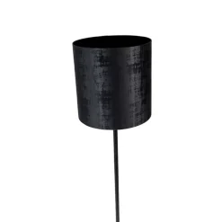 Moderne vloerlamp zwart kap zwart 40 cm - Simplo