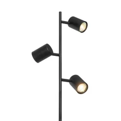 Moderne vloerlamp zwart 3-lichts - Jeana