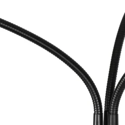 Moderne vloerlamp zwart 3-lichts - Carmen