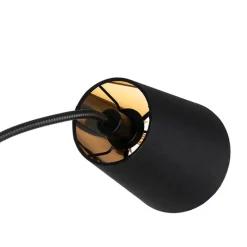 Moderne vloerlamp zwart 3-lichts - Carmen