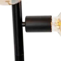 Moderne vloerlamp zwart 5-lichts - Facil