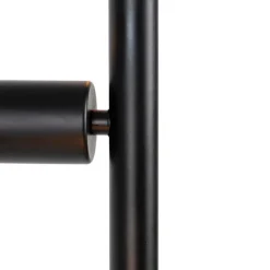 Moderne vloerlamp zwart 5-lichts - Facil