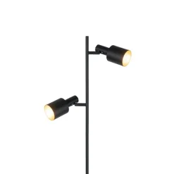 Moderne vloerlamp zwart 2-lichts - Stijn