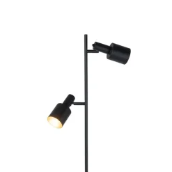 Moderne vloerlamp zwart 2-lichts - Stijn
