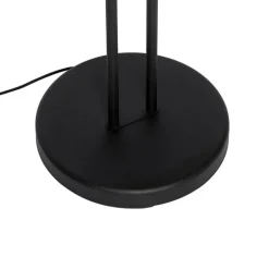 Moderne vloerlamp zwart met leesarm incl. LED en dimmer - Divo