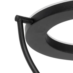 Moderne vloerlamp zwart met leesarm incl. LED en dimmer - Divo