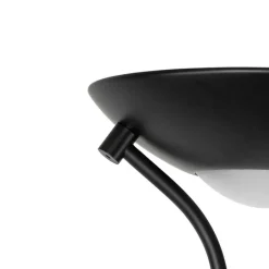Moderne vloerlamp zwart met leeslamp incl. LED dim to warm - Diva