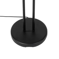 Moderne vloerlamp zwart met leeslamp incl. LED dim to warm - Diva