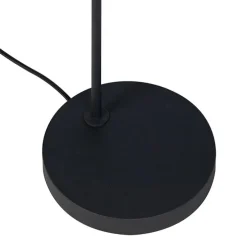 Moderne vloerlamp zwart met kap - Lofty