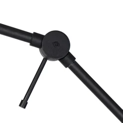 Moderne vloerlamp zwart met kap oranje 50 cm - Editor