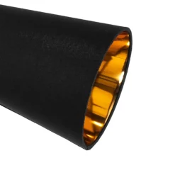 Moderne vloerlamp zwart met goud - Carmen