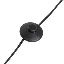 Moderne vloerlamp zwart met smoke glas 2-lichts - Stavelot