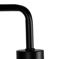 Moderne vloerlamp zwart rond 145cm - Facil