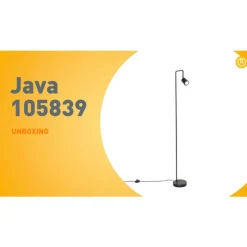 Moderne vloerlamp zwart verstelbaar - Java