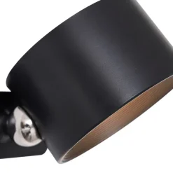 Moderne wand- en plafondlamp zwart incl. LED oplaadbaar - Bright