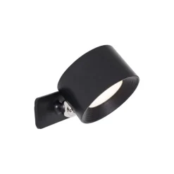 Moderne wand- en plafondlamp zwart incl. LED oplaadbaar - Bright