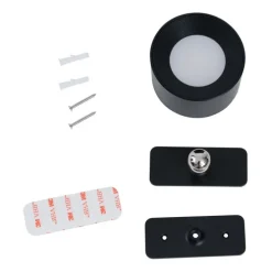 Moderne wand- en plafondlamp zwart incl. LED oplaadbaar - Bright