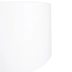 Moderne wandbooglamp staal met witte kap 50 cm verstelbaar - Bow