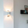 Moderne wandlamp aluminium met lichteffect - Amy