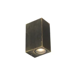 Moderne wandlamp antiek goud 2-lichts IP44 - Baleno