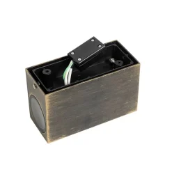 Moderne wandlamp antiek goud 2-lichts IP44 - Baleno