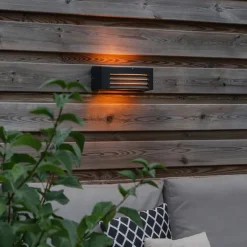 Moderne wandlamp antraciet IP44 - Hurricane 1