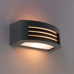 Moderne wandlamp antraciet IP44 - Hurricane 1