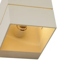 Moderne wandlamp beige G9 vierkant - Transfer