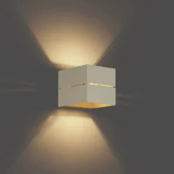 Moderne wandlamp beige G9 vierkant - Transfer