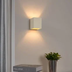 Moderne wandlamp beige G9 vierkant - Sola