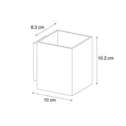 Moderne wandlamp beige G9 vierkant - Sola