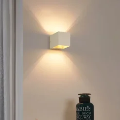 Moderne wandlamp beige G9 vierkant - Transfer