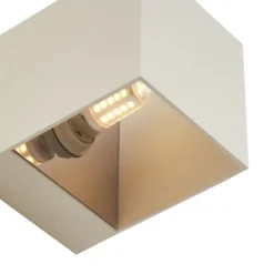 Moderne wandlamp beige G9 vierkant - Transfer