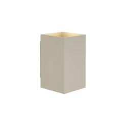 Moderne wandlamp beige GU10 50mm vierkant 2-lichts - Sandy