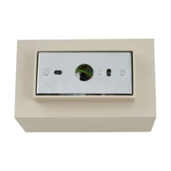 Moderne wandlamp beige GU10 50mm vierkant 2-lichts - Sandy