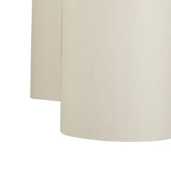 Moderne wandlamp beige GU10 50mm rond 2-lichts - Sandy