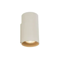 Moderne wandlamp beige GU10 50mm rond 2-lichts - Sandy