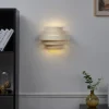 Moderne wandlamp beige incl. LED 3-staps dimbaar - Lines