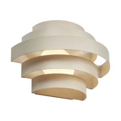 Moderne wandlamp beige incl. LED 3-staps dimbaar - Lines