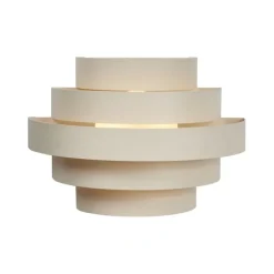Moderne wandlamp beige incl. LED 3-staps dimbaar - Lines